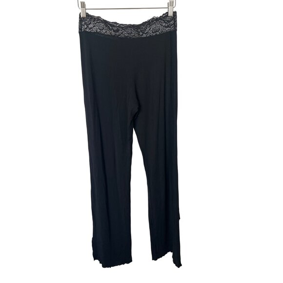 Samantha Chang Lace-Trim Jersey Lounge Pants - Picture 3 of 4
